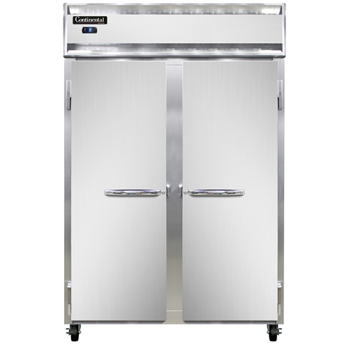 Continental Refrigerator 2FSN 36.25" W Two-Section Solid Door Reach-In Freezer - 115 Volts