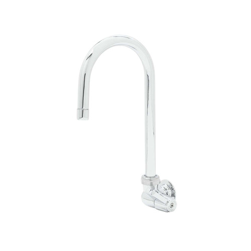 T&S Brass 5F-1WLX05 Faucet wall mount 11-3/4"H swivel gooseneck spout with 5-9/16" spread