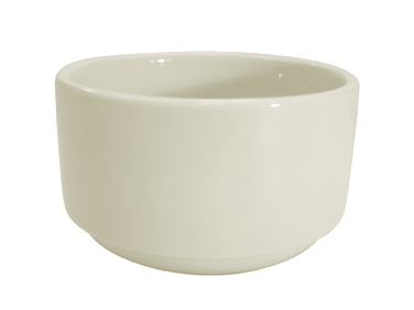 CAC China REC-48 12 Oz. American White Ceramic Round REC Bouillon Cup (3 Dozen Per Case)