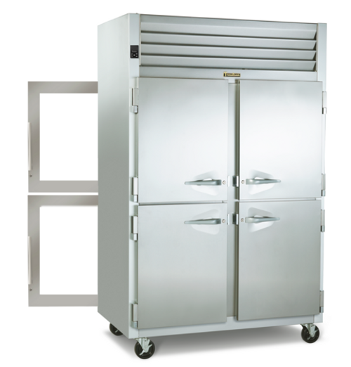Traulsen G26046-032 52.13"W Two-Section Solid Door Dealer's Choice Refrigerator