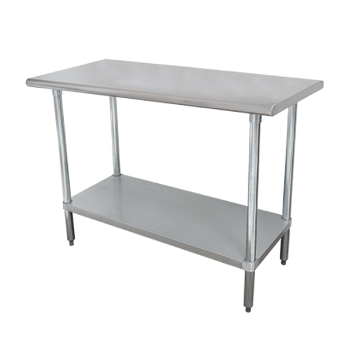 Advance Tabco SLAG-300-X 30"W x 30"D Stainless Steel 16 Gauge Work Table with Undershelf