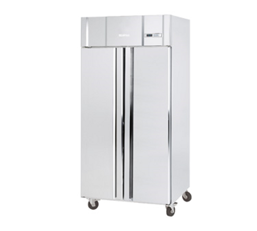 Infrico USA IRR-AGN602 38.38" W Two-Section Solid Door Reach-In Slim line Refrigerator
