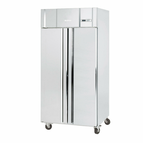 Infrico USA IRR-AGN602 38.38" W Two-Section Solid Door Reach-In Slim line Refrigerator