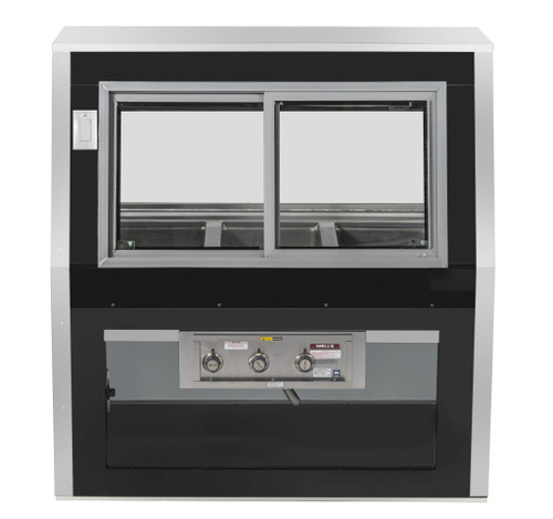 Howard McCray CHS35-4 Hot Food Case 50"W 3 Individual Thermostatically Controlled Wells With White Exterior & White Interior