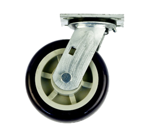 New Age C510 6" Dia Polyurethane Wheel Tread Swivel Plate Caster - 700 Lbs.