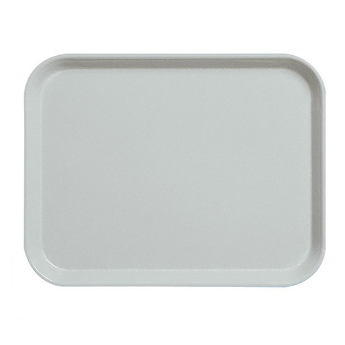 Cambro 1418CL676 14" White Rectangle Camlite Tray - 12/Case