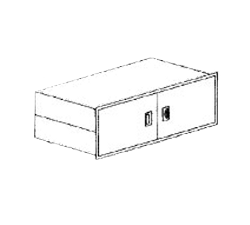 Piper Products RHD-60 Hinged Doors for Understorage for 60" Unit 4 Openings for Reflections Series