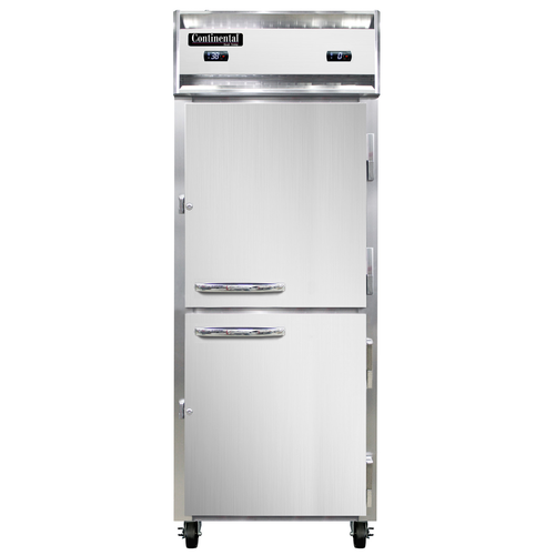Continental Refrigerator 1RFENSAHD 28.5" W One-Section Solid Door Reach-In Extra-Wide Refrigerator/Freezer