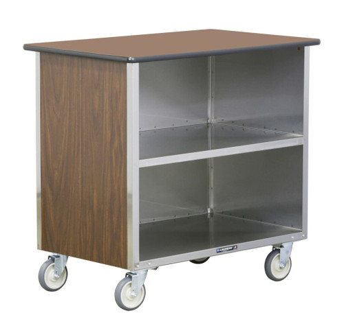 Lakeside 646 36" W Stainless Steel Solid 3 Shelf Bussing Cart
