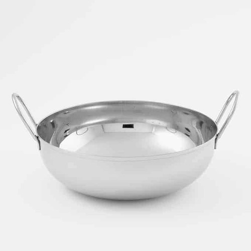 American Metalcraft BD87 8" 62 Oz. Stainless Steel Round Balti Dish