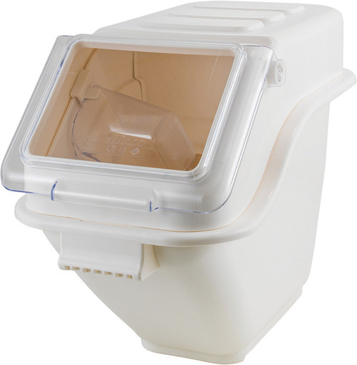 Winco IB-5S Tub and Cover Plastic Hinged Shelf Ingredient Bins
