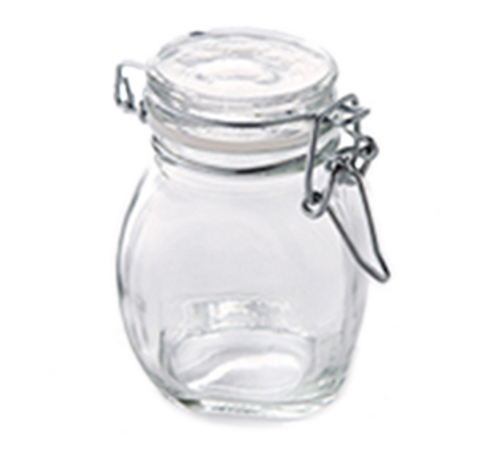 American Metalcraft HMMJ3 3.5 Oz. Clear Glass Mini Mason Jar