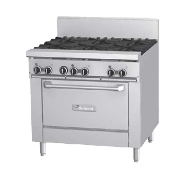 Garland GFE36-4G12R 36" Gas GFE Starfire Pro Series Restaurant Range - 160,000 BTU