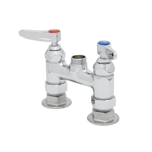T&S Brass B-0326-LN Mixing Faucet deck with rigid base only lever handles 4"