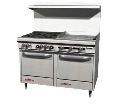 Southbend S48DC-4G-LP 48" Liquid Propane S-Series Restaurant Range - 155,000 BTU