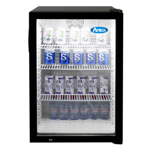 Atosa CTD-5 21.25" W Black Countertop One-Section Refrigerator Merchandiser - 115 Volts