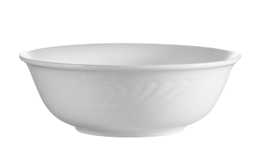 CAC China RSV-15 6.13" Dia. 12 Oz. Super White Porcelain Round Roosevelt Nappie (3 Dozen Per Case)