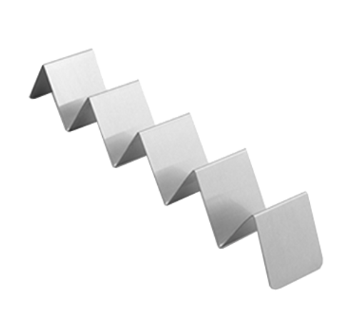 American Metalcraft HTSH5 13.25" L x 2" W x 2" H Stainless Steel Taco Holder