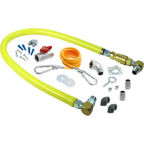 T&S Brass HG-4D-36SK-FF Gas Hose Quick-Disconnect 0.75" NPT x 36"