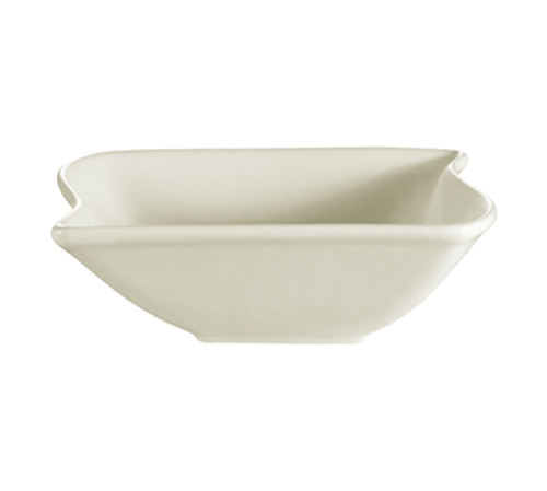 CAC China SOH-74 8 Oz. American White Ceramic Square Soho Bowl (3 Dozen Per Case)