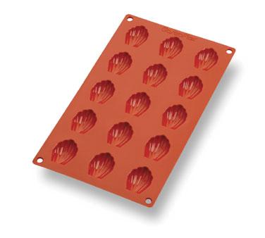 Matfer Bourgeat 257912 Gastroflex Mini Madeleine Mold 1-3/4"L x 1-5/16"W x 3/8"H Mini-Madeleines Food Grade Silicone