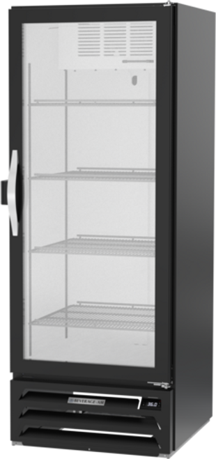 Beverage Air MMR12HC-1-B-IQ 25.38" W One-Section Glass Door MarketMax Refrigerated Merchandiser