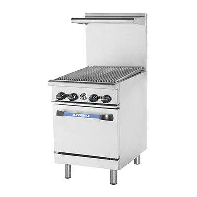 Turbo Air TAR-24RB-NG 24" Natural Gas Radiance Heavy Duty Range - 95,000 BTU