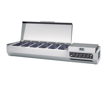 Infrico USA ICT-VIP1740Solid 68.25"W Countertop Refrigerated Ingredient Display Case