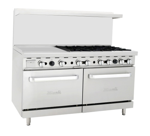 Migali C-RO6B-24GL-LP 60" Liquid Propane Competitor Series Range - 294,000 BTU