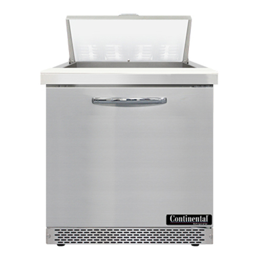 Continental Refrigerator SW32N8-FB 32" W One-Section One Door Sandwich Unit