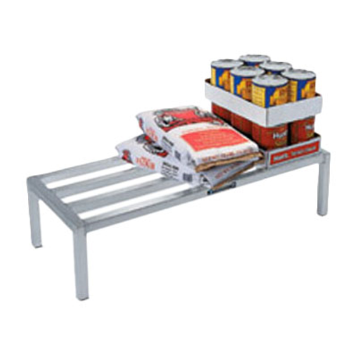 Lakeside 9071 48" W x 8" H Aluminum 4 Lateral Bars Dunnage Rack