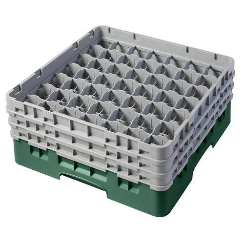 Cambro 49S638119 Camrack Glass Rack With (3) Soft Gray Extenders - 3 Cases