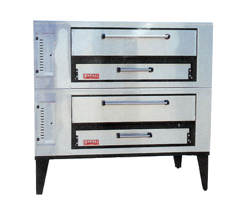 Marsal SD-448 STACKED-NG Natural Gas Pizza Oven Double Deck 7"