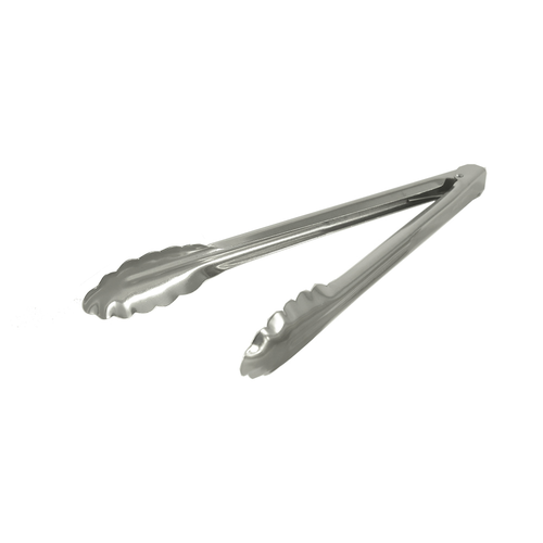 CAC China SSUT-12-10 12" L Stainless Steel Heavy Duty Utility Tong (72 Each Per Case)