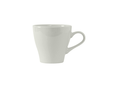Tuxton BPF-1208 4" Porcelain Porcelain White Cappuccino Cup (2 Dozen Per Case)