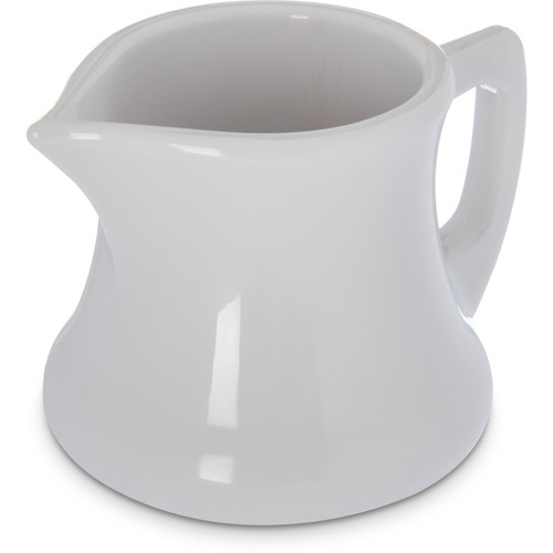 Carlisle 456302 3 Oz. SAN White Creamer Pitcher