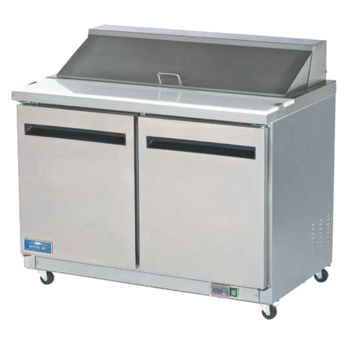 Arctic Air AMT48R 48.25" W Two-Section Two Door Mega Top Sandwich or Salad Prep Table