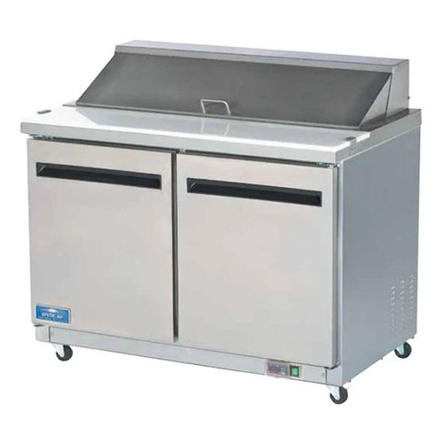 Arctic Air AMT48R 48.25" W Two-Section Two Door Mega Top Sandwich or Salad Prep Table