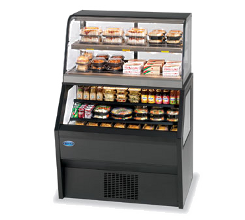 Federal Industries CH3628/RSS3SC 36.25" W Specialty Display Hybrid Merchandiser Refrigerated Self-Serve Bottom With Hot Self-Serve Top