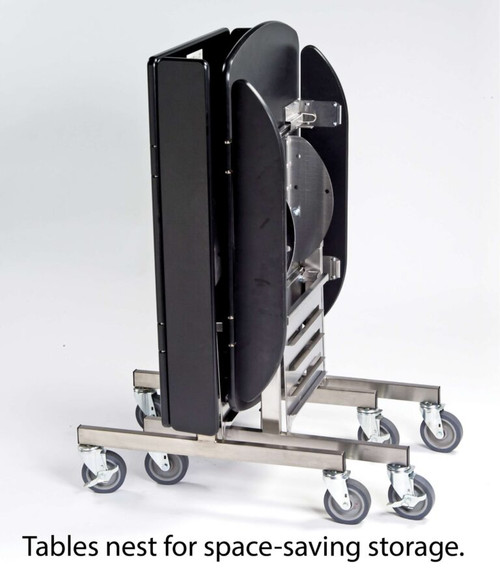 Lakeside 74425S Classic Series Rectangle Room Service Table