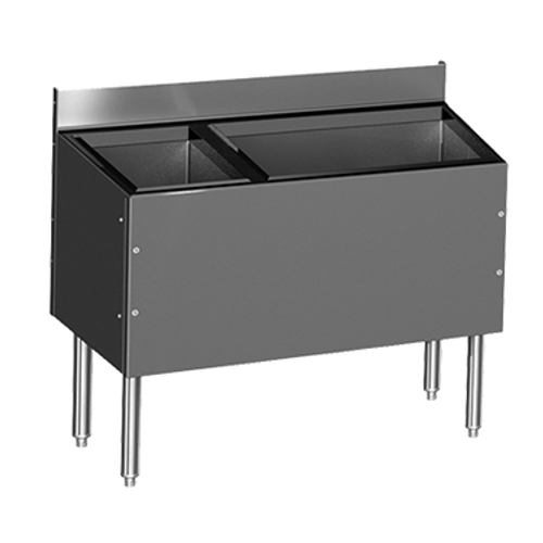 Glastender C-CBA-42L-CP10 Stainless Steel CHOICE Underbar Combo Ice Bin/Cocktail Unit - 42"W x 19"D