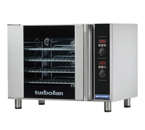 Moffat E31D4 Turbofan Half-Size Electric Convection Oven - 208V, 2.9 kW, 1-Ph