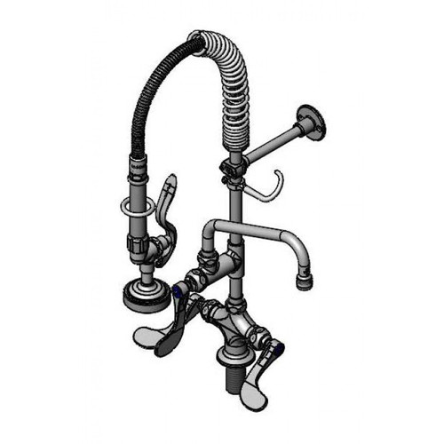 T&S Brass Mpz-2Dwn-08 Mini Pre-Rinse Unit Low Flow Spray Valve 8"