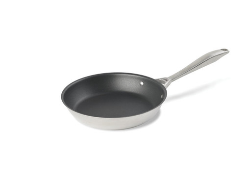 Vollrath 47755 7.81" Stainless Steel and Aluminum Intrigue Stainless Steel Fry Pans with CeramiGuard II Non-Stick Finish
