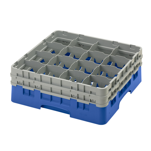 Cambro 16S534168 Camrack Glass Rack With (2) Soft Gray Extenders