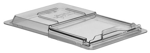 Cambro 1218SCCW135 18" W x 12" D Clear Polycarbonate Camwear SlidingLid - 6/Case