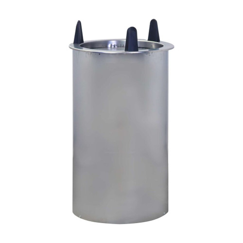 Lakeside 501125 Easy-Glide 11" Dia. Round Stainless Steel 1-Tube Shielded Dish Dispenser - ADA Height