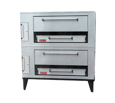 Marsal SD-1048 STACKED-NG Natural Gas Pizza Oven Double Deck 10"