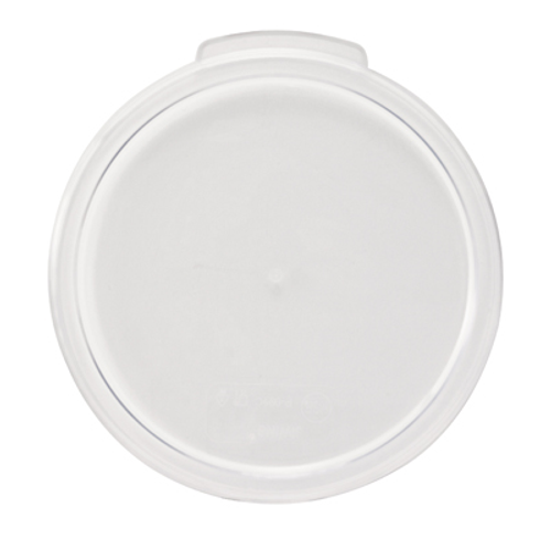 Winco PCRC-1C 1 Qt. Clear Round Polycarbonate Cover Only