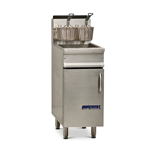 Imperial IRF-40 Gas 40 lb Restaurant Series Range Match Fryer - 105,000 BTU